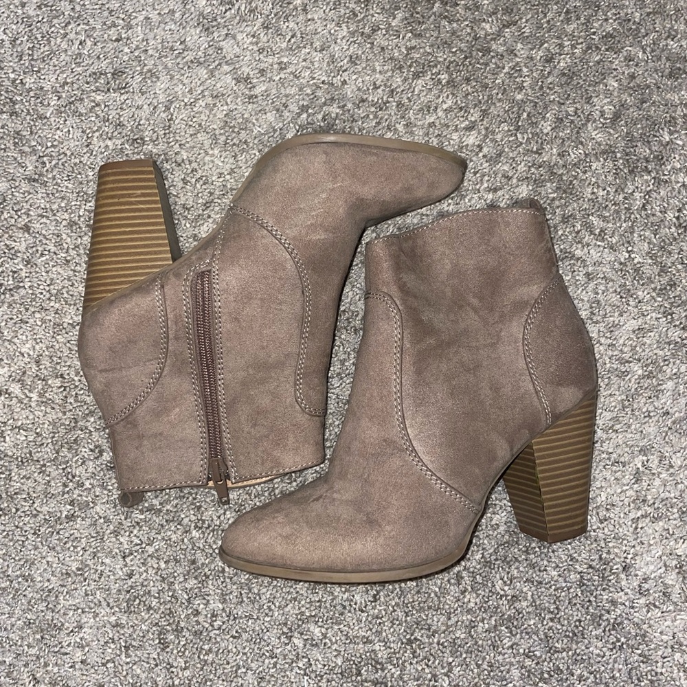 Brown/Gray booties
